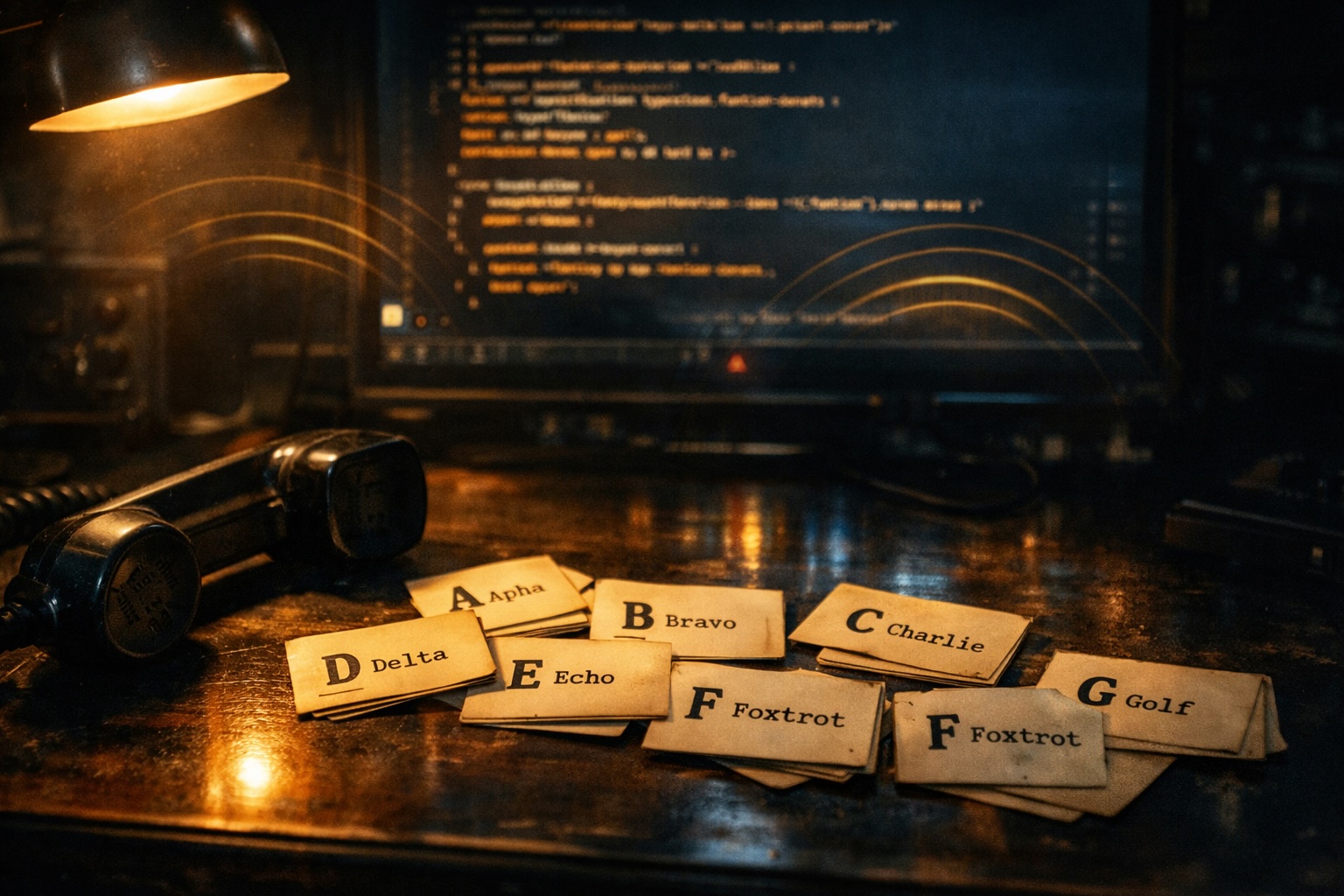 NATO phonetic alphabet meets AI coding