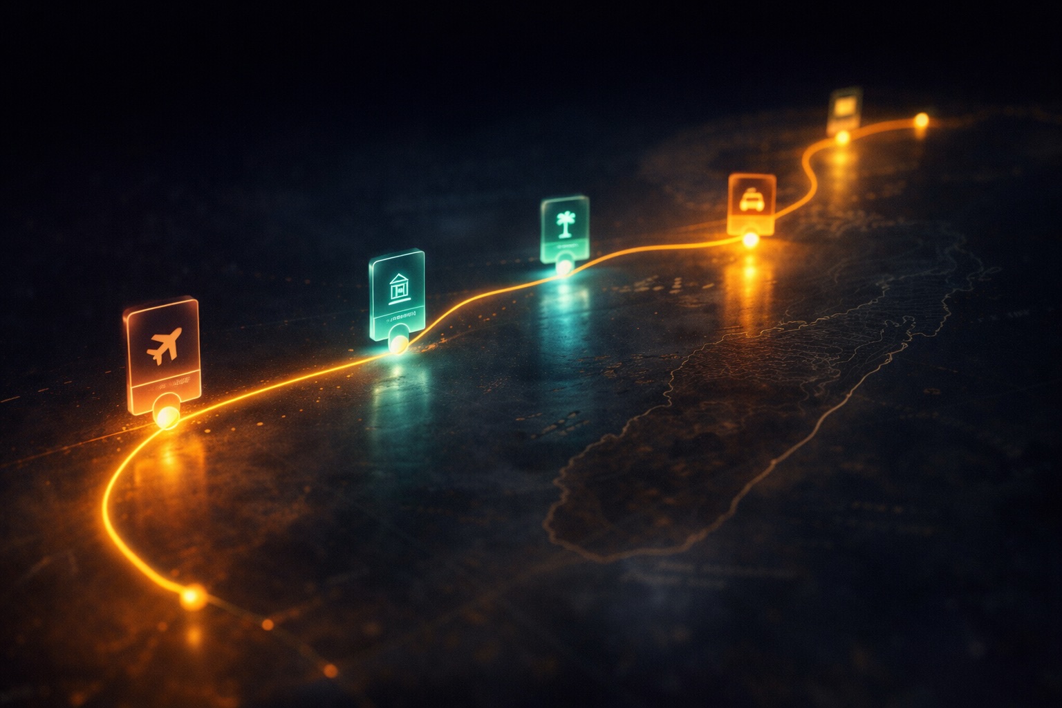 A luminous travel timeline across Madagascar